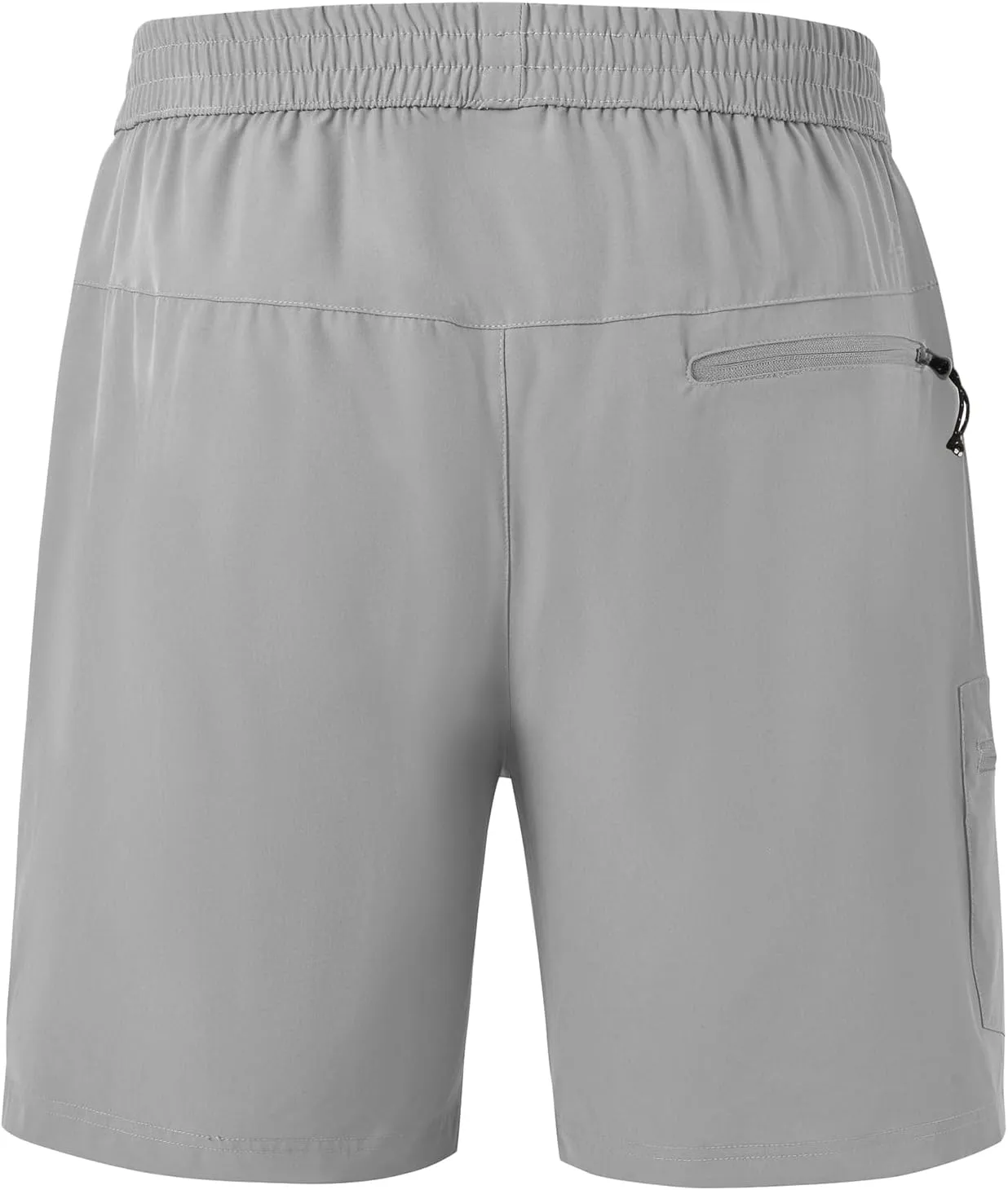 BGOWATU Men's Athletic Hiking Shorts Stretch Quick Dry Sports Gym Shorts with Zipper Pockets for Fishing Travel