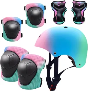 Bicycle Helmet Cycling Helmet for Kids Sports Wrist Guards Gift Elbow Pads with Knee Pads Climbing Outdoor Accessory Sturdy