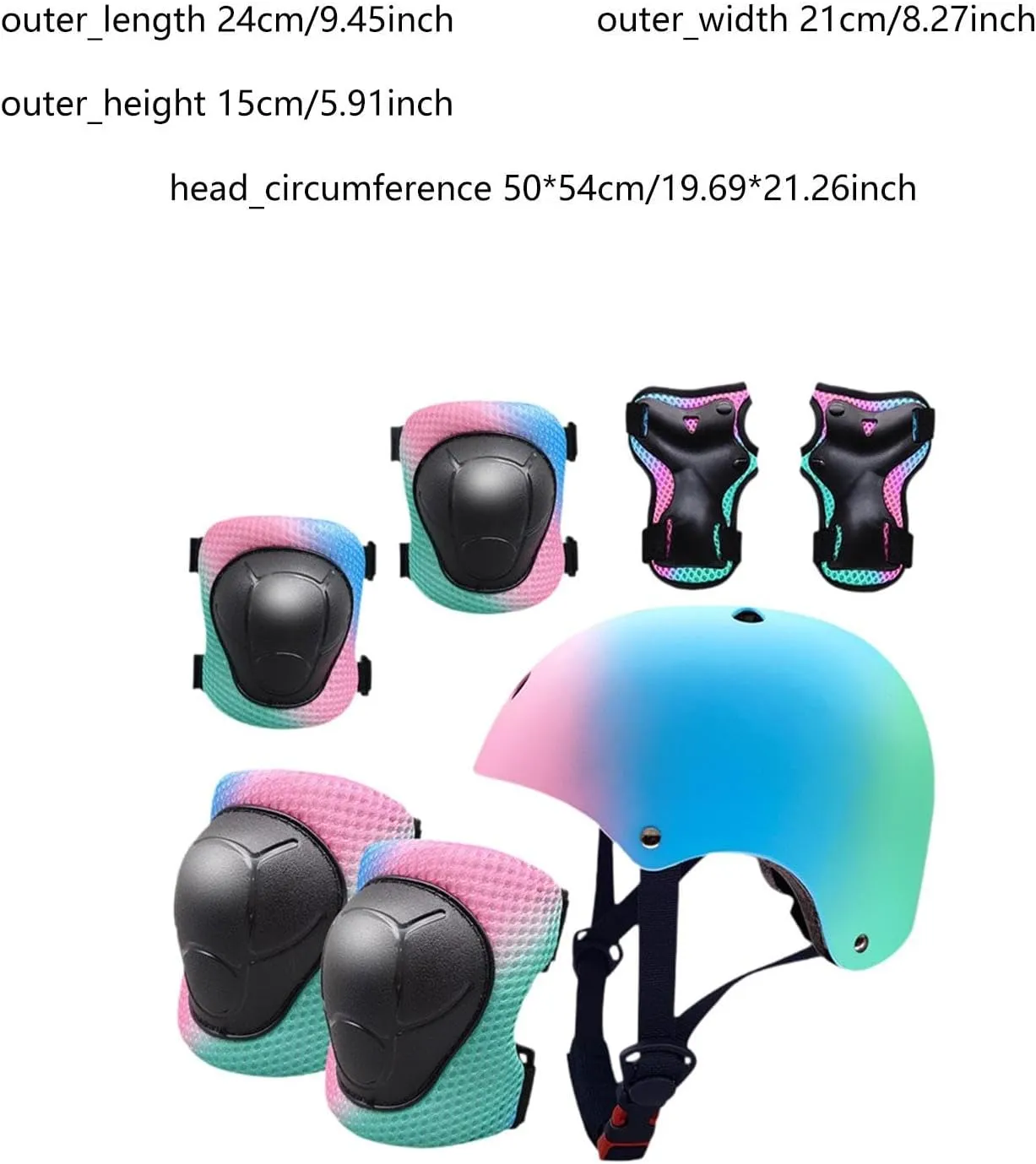 Bicycle Helmet Cycling Helmet for Kids Sports Wrist Guards Gift Elbow Pads with Knee Pads Climbing Outdoor Accessory Sturdy