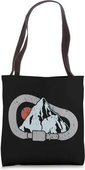 Boulder Climbing Outfit Accessories Carabiner Tote Bag