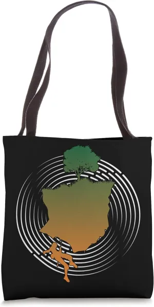 Bouldering Boulder Tree Climbing Climber Mountain Adventure Tote Bag