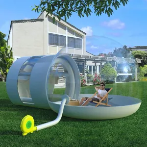 Bubble Tent Inflatable Transparent Camping Tent with Blower Air Fort, Inflatable Bubble Tent Dome House Camping Tent for Patios Backyard