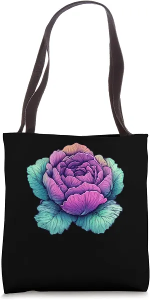 Cabbage Vaporwave Tote Bag