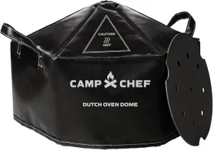 Camp Chef Black Dutch Oven Dome & Heat Diffuser Plate - Outdoor Cooking Equipment for Household Essentials & Camping Accessories
