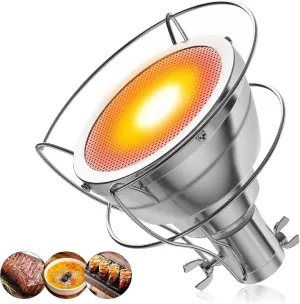C&H Cooking Torch Attachment, Pro Grade Chef Kitchen Food Culinary Propane Torch Flamethrower, Outdoor Searing Blow Torch Handheld Broiler for Sous Vide Grilling, Desserts(Torch Not Included)