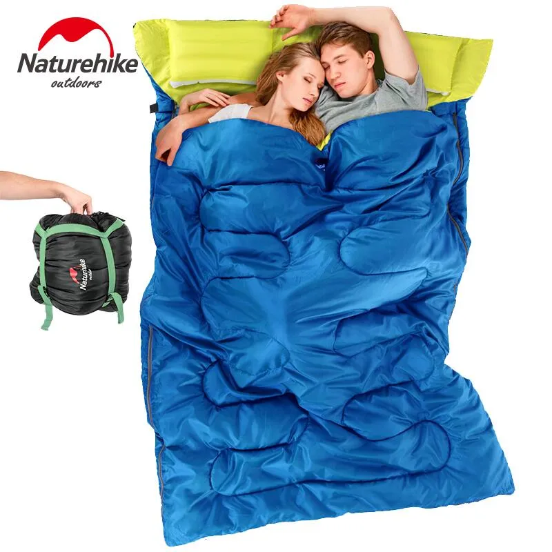 Camping Bag Tourism Sleeping Cotton Best deal Adult Double Filling Sleeping Winter With Naturehike Bag Outdoor Impeccable Envelope Autumn Pillow