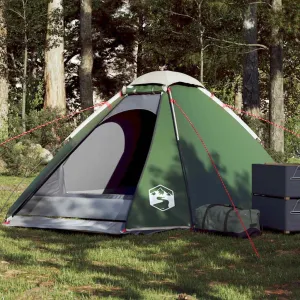 Camping Tent Dome 4-Person Green Waterproof4,35KG