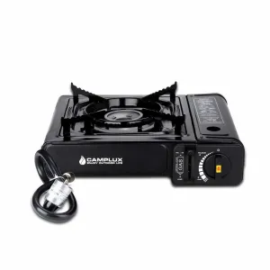Camplux Duel Fuel (Propane And Butane) Portable Outdoor Camping Gas Stove, Single Burner with Carry Case