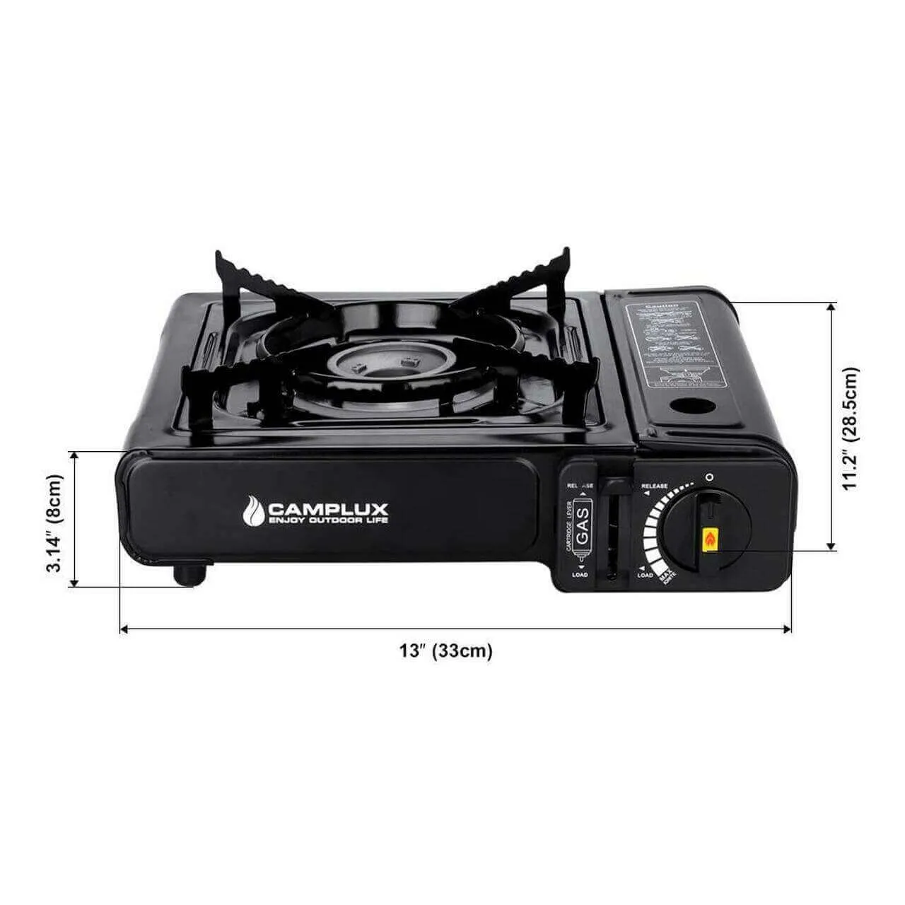 Camplux Duel Fuel (Propane And Butane) Portable Outdoor Camping Gas Stove, Single Burner with Carry Case