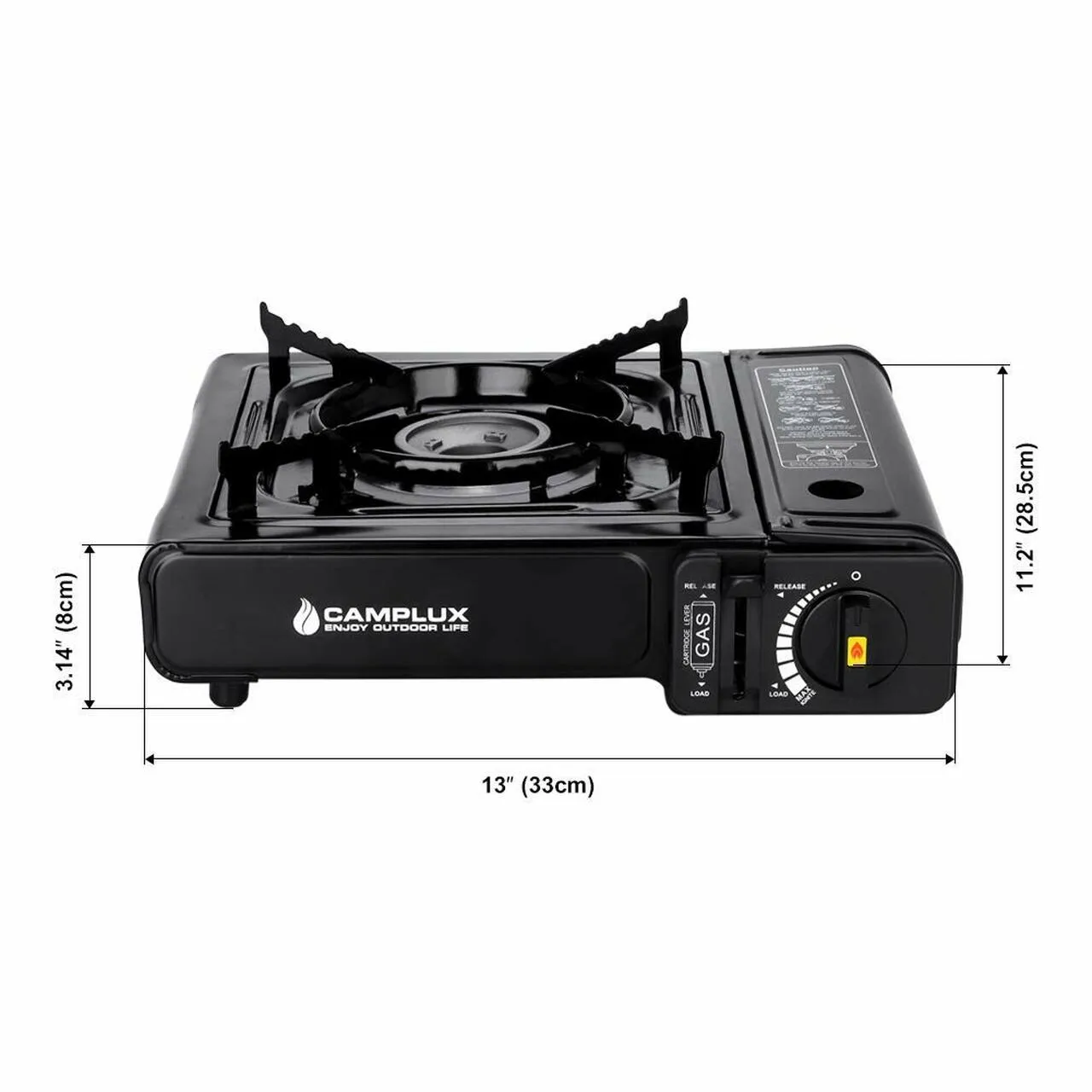 Camplux Duel Fuel (Propane And Butane) Portable Outdoor Camping Gas Stove, Single Burner with Carry Case