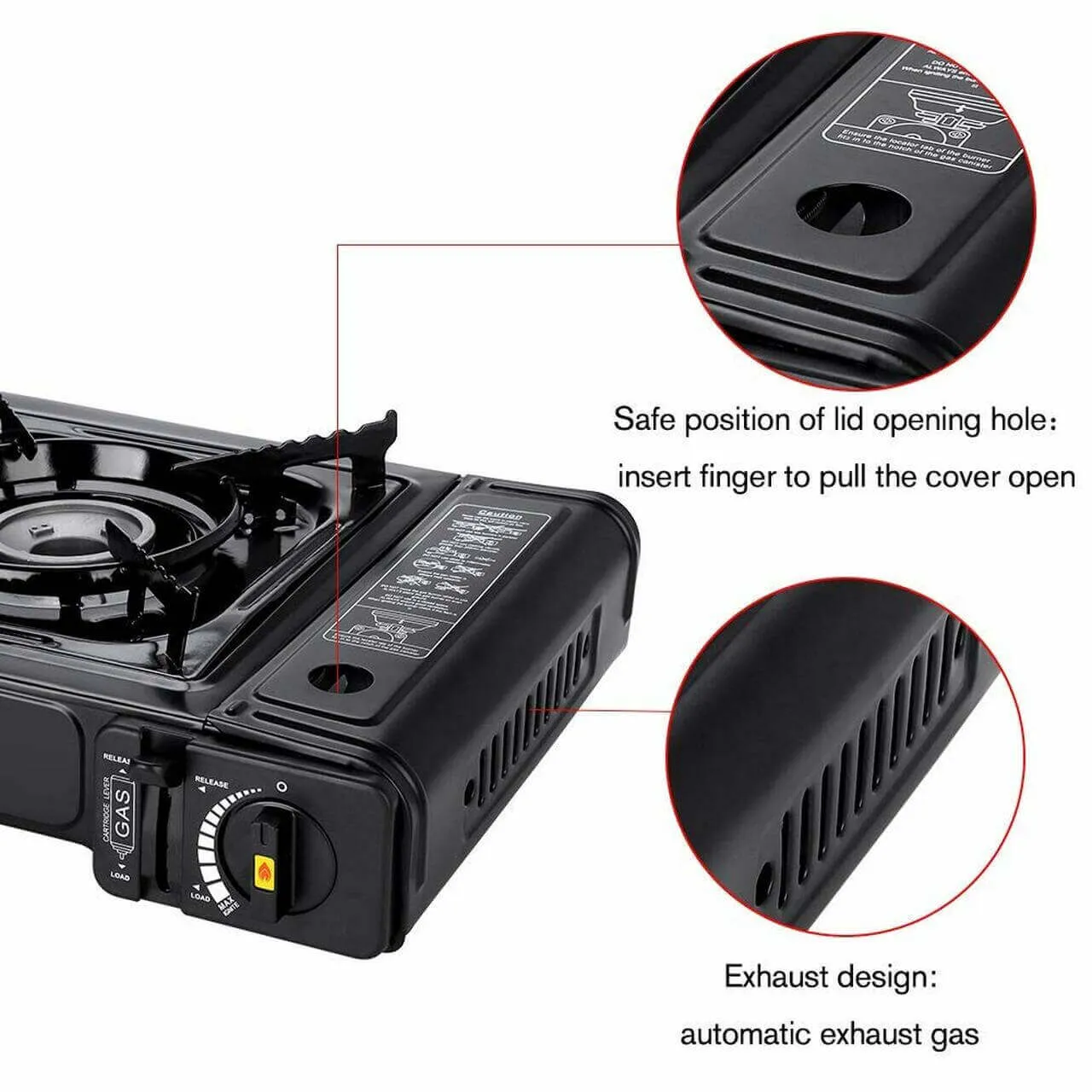 Camplux Duel Fuel (Propane And Butane) Portable Outdoor Camping Gas Stove, Single Burner with Carry Case
