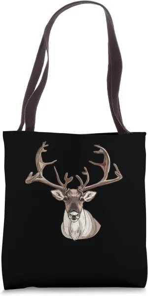Caribou Caricature Tote Bag
