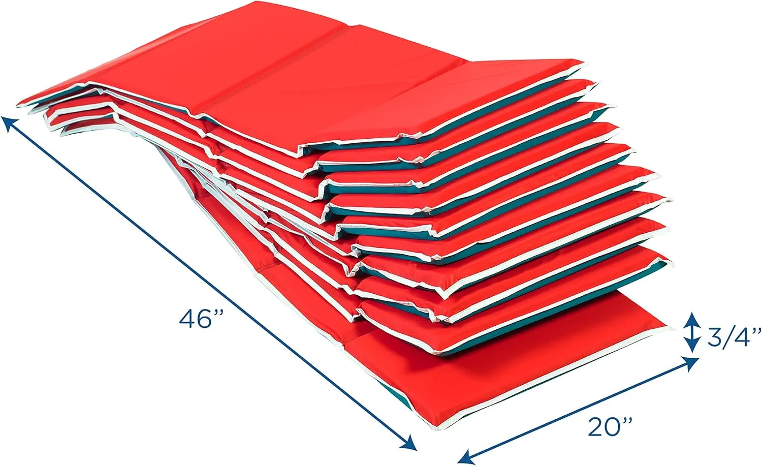 Children's Factory Double Bound Edges Folding Nap Mat for Daycare or Preschool