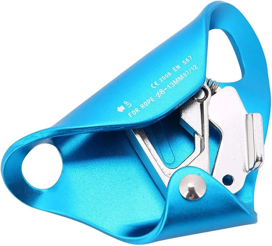 Climbing Ascender Riser | Fall Arrest Protection Gear for Rock Climbing/Mountaineering | 8mm - 13mm Rope Diameter | Lightweight Aeronautical Aluminum