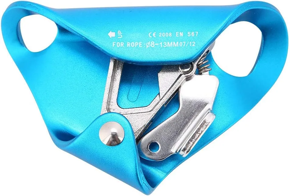 Climbing Ascender Riser | Fall Arrest Protection Gear for Rock Climbing/Mountaineering | 8mm - 13mm Rope Diameter | Lightweight Aeronautical Aluminum