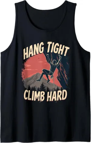 Climbing Mountain Peak Rock Climbing Summit Goals Tank Top