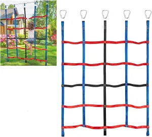 Climbing Net for Kids Outdoor, Climbing Cargo Net, Playground Accessories, Kids Climbing Net Swingset Accessories for Jungle Gyms Playground Obstacle Course Training for Outdoor