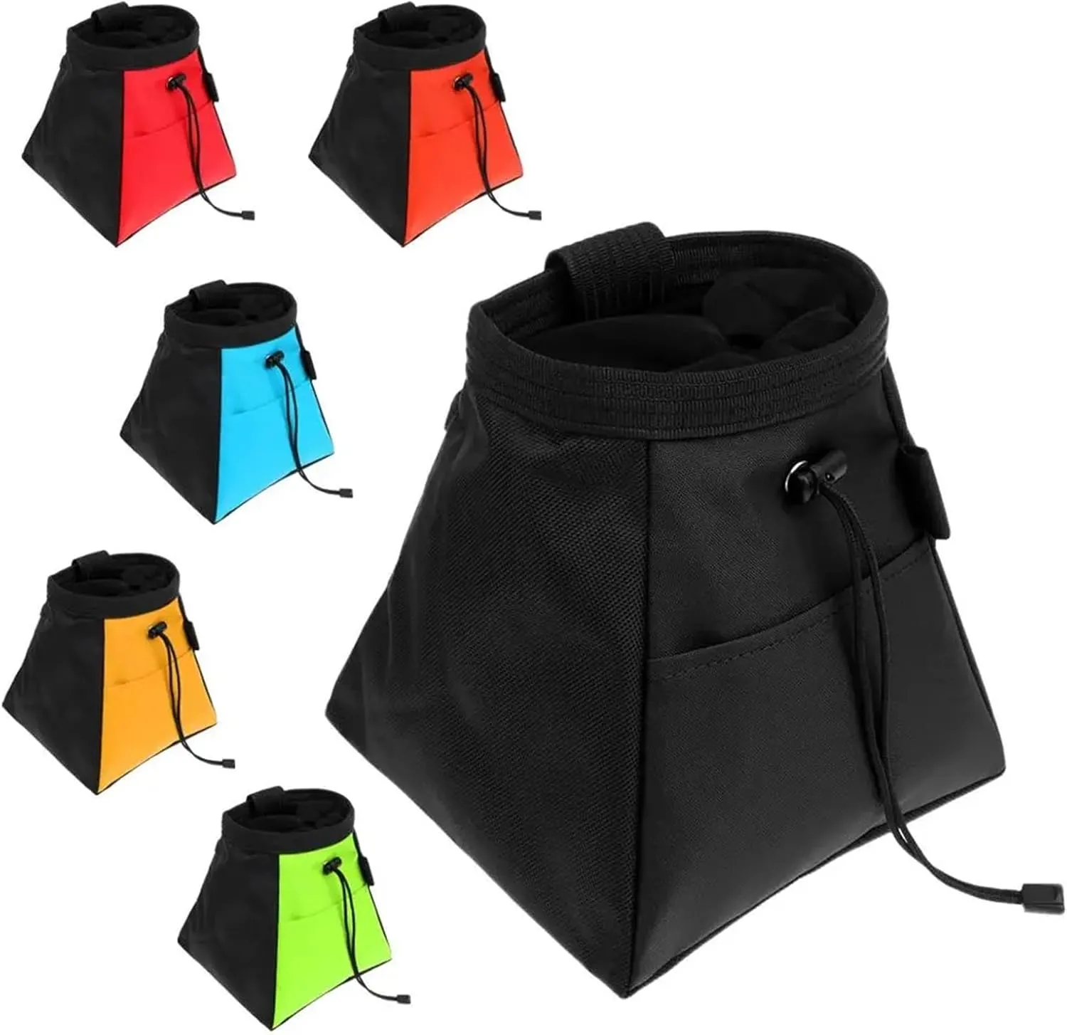 Climbing Powder Bag Climbing Powder Bag Rock Climbing Bouldering Weightlifting Chalk Storage Bag Bucket Pouch(Red)