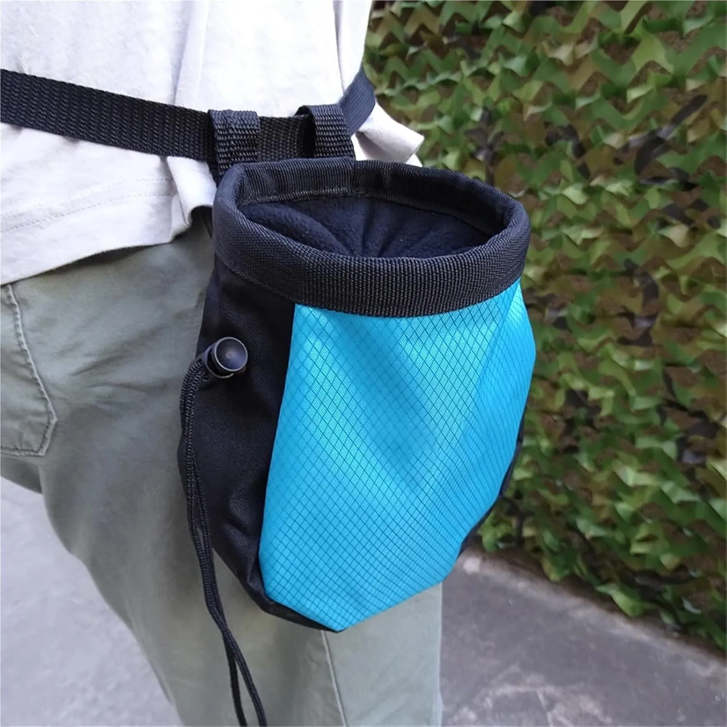 Climbing Powder Bag Rock Climbing Chalk Bag with Belt and Zipper Pocket for Fitness Weight Lifting Bouldering