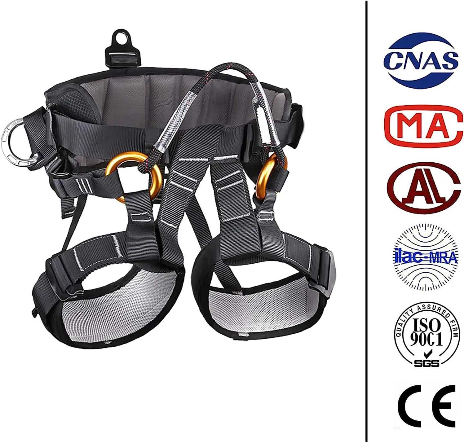 Climbing Seat Belt, Caving, Rock Climbing and Rappelling Equipment, Body Guard Protect, Rappelling Rescuing Equip