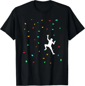 Colorful Climbing Wall Climbing Accessories Boulder T-Shirt