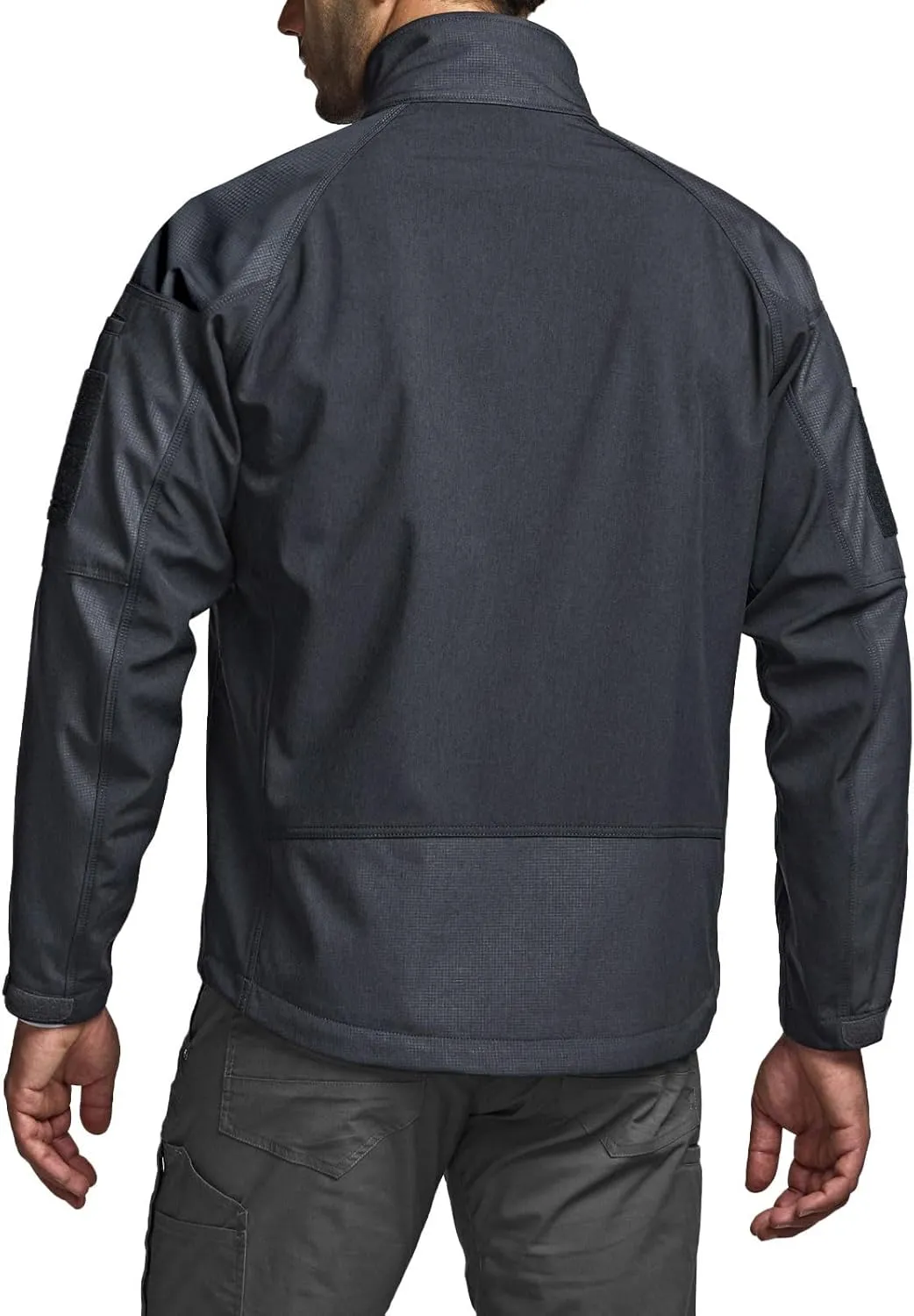 CQR Men's Fleece Lined Tactical Softshell Jackets, Lightweight Water Resistant Hunting Hiking Jacket, Winter Outdoor Jacket