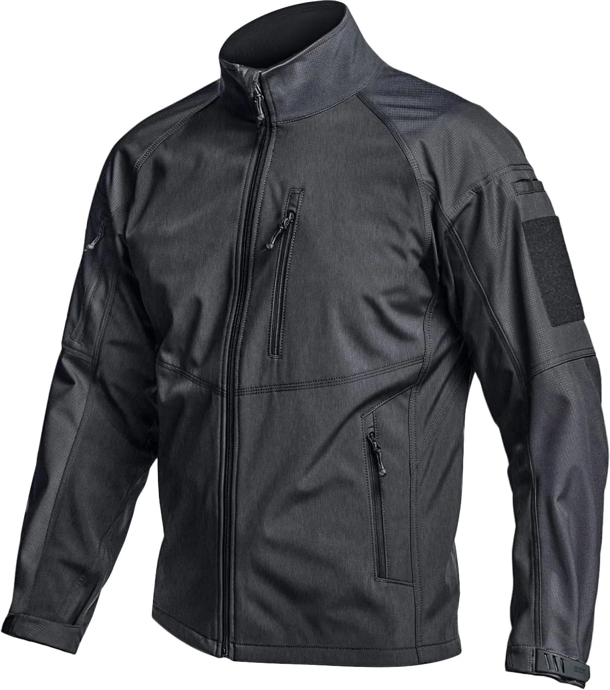 CQR Men's Fleece Lined Tactical Softshell Jackets, Lightweight Water Resistant Hunting Hiking Jacket, Winter Outdoor Jacket