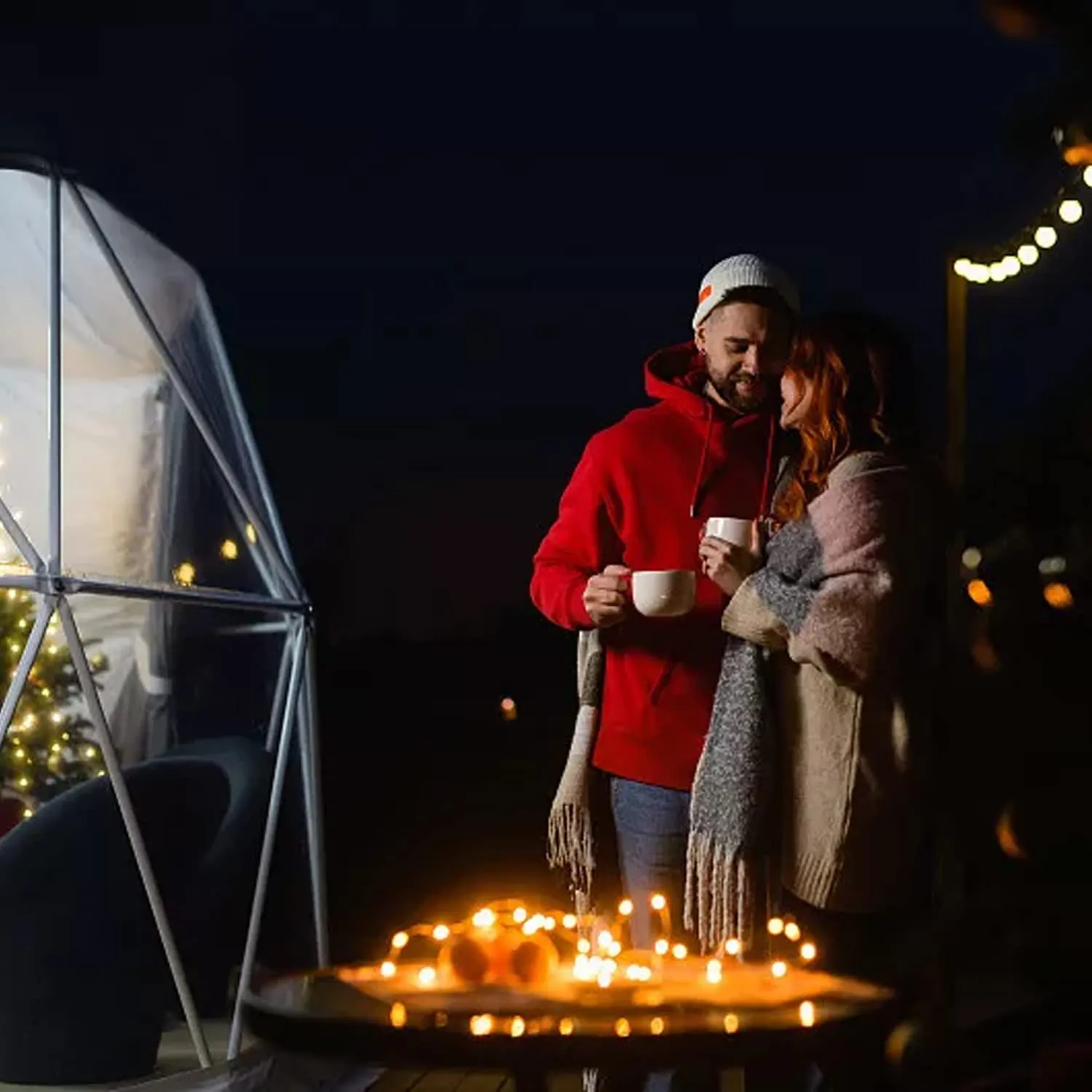CZGBRO Bubble Tent Dome House Camping 12ft, Garden Outdoor Clear Shelter Geodesic 5-7 Person for Backyard Patios, Canopy Gazebos Screen House Room Lean to Greenhouse
