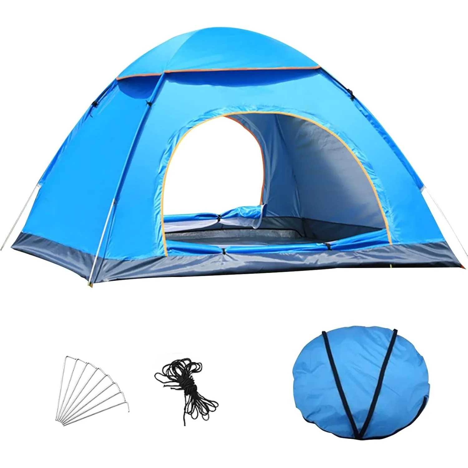 DAYONG Camping Tent for 2-3 People, Automatic Pop-Up Beach Tent, Portable Instant Tent with Carry Bag, Waterproof Dome Tent for Picnics, Travel, Hiking.