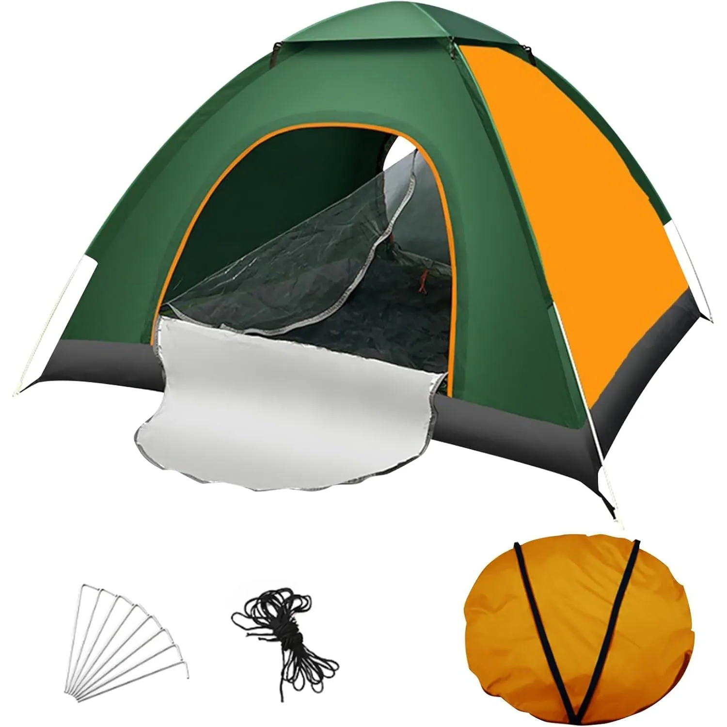 DAYONG Camping Tent for 2-3 People, Automatic Pop-Up Beach Tent, Portable Instant Tent with Carry Bag, Waterproof Dome Tent for Picnics, Travel, Hiking.