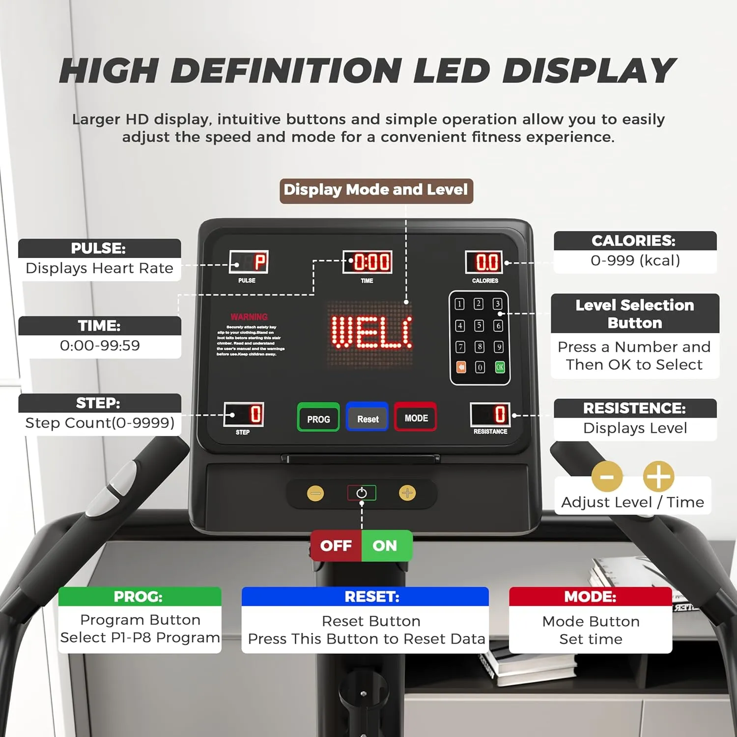 DELAVIN Stair Stepper with LED Screen, Commercial Grade Stepper Machine with 15 Speed Levels, Stepmill Exercise Machine with 440 LBS Capacity, Stair Climber for Cardio and Lower Body Workouts (FBA)