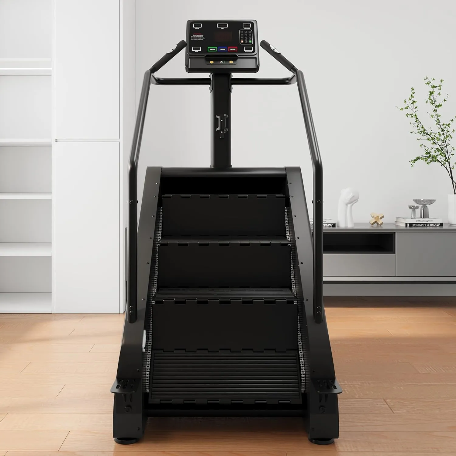 DELAVIN Stair Stepper with LED Screen, Commercial Grade Stepper Machine with 15 Speed Levels, Stepmill Exercise Machine with 440 LBS Capacity, Stair Climber for Cardio and Lower Body Workouts (FBA)