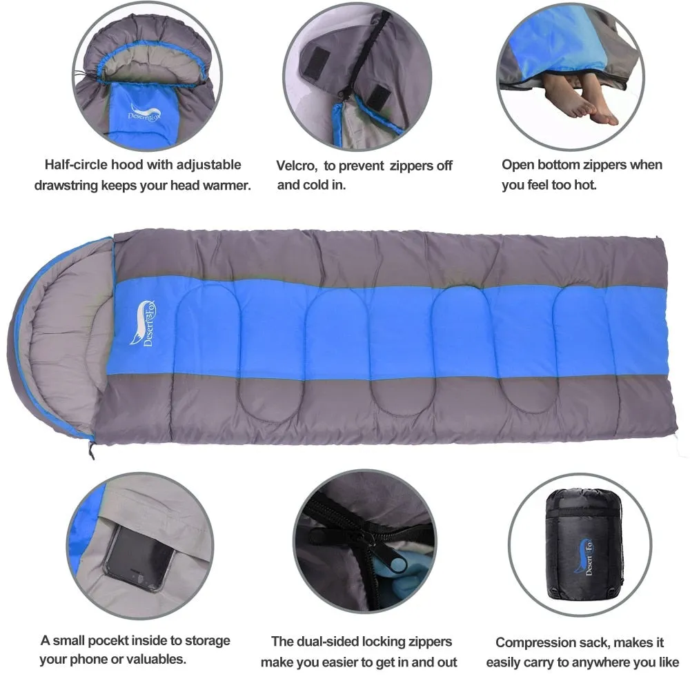 Desert&Fox Camping Sleeping Bag for Outdoor Traveling and Hiking