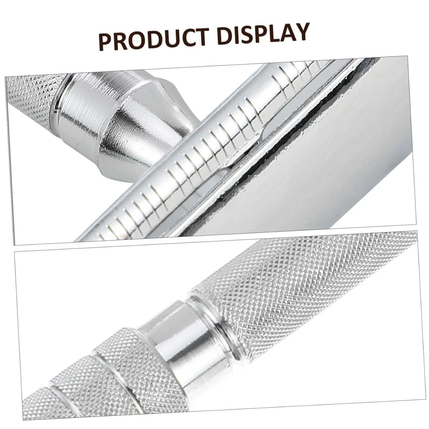 Didiseaon 2pcs Safety Double Blade Premium Reusable for Men Women Comfortable Handle Design for Facial Hair Trimming and Beard Grooming