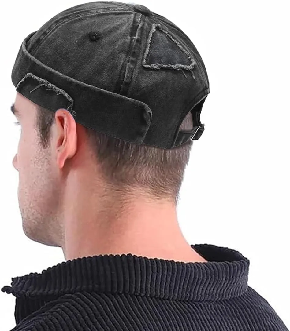 Dome Brimless Hats for Women Men Sailor Docker Beanie Cap Hip Hop Skull Caps