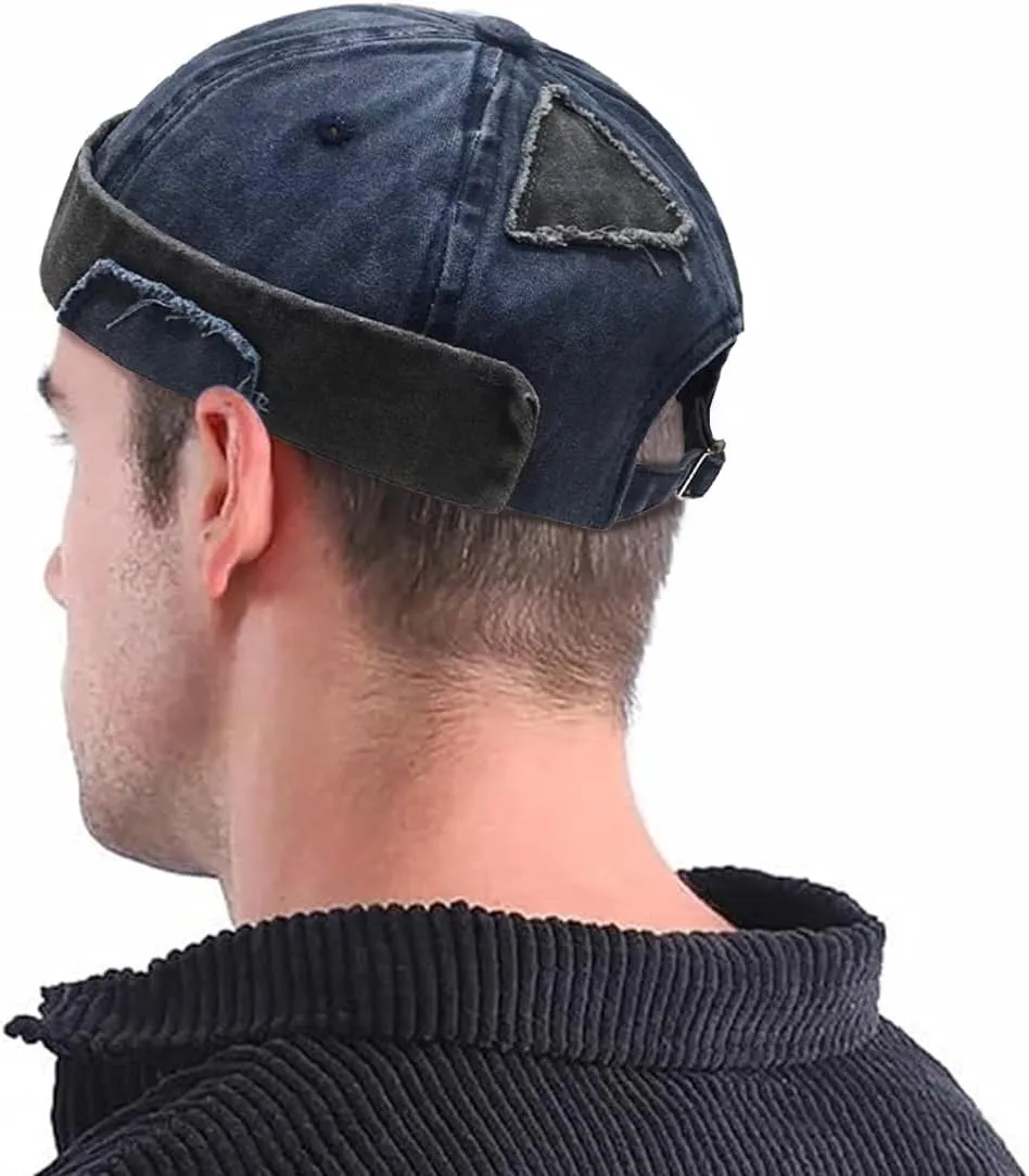 Dome Brimless Hats for Women Men Sailor Docker Beanie Cap Hip Hop Skull Caps