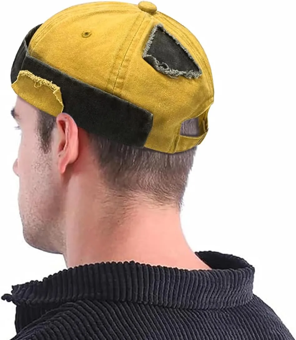 Dome Brimless Hats for Women Men Sailor Docker Beanie Cap Hip Hop Skull Caps