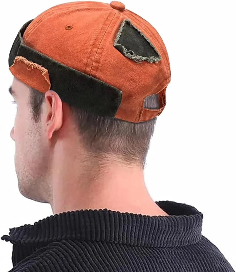 Dome Brimless Hats for Women Men Sailor Docker Beanie Cap Hip Hop Skull Caps