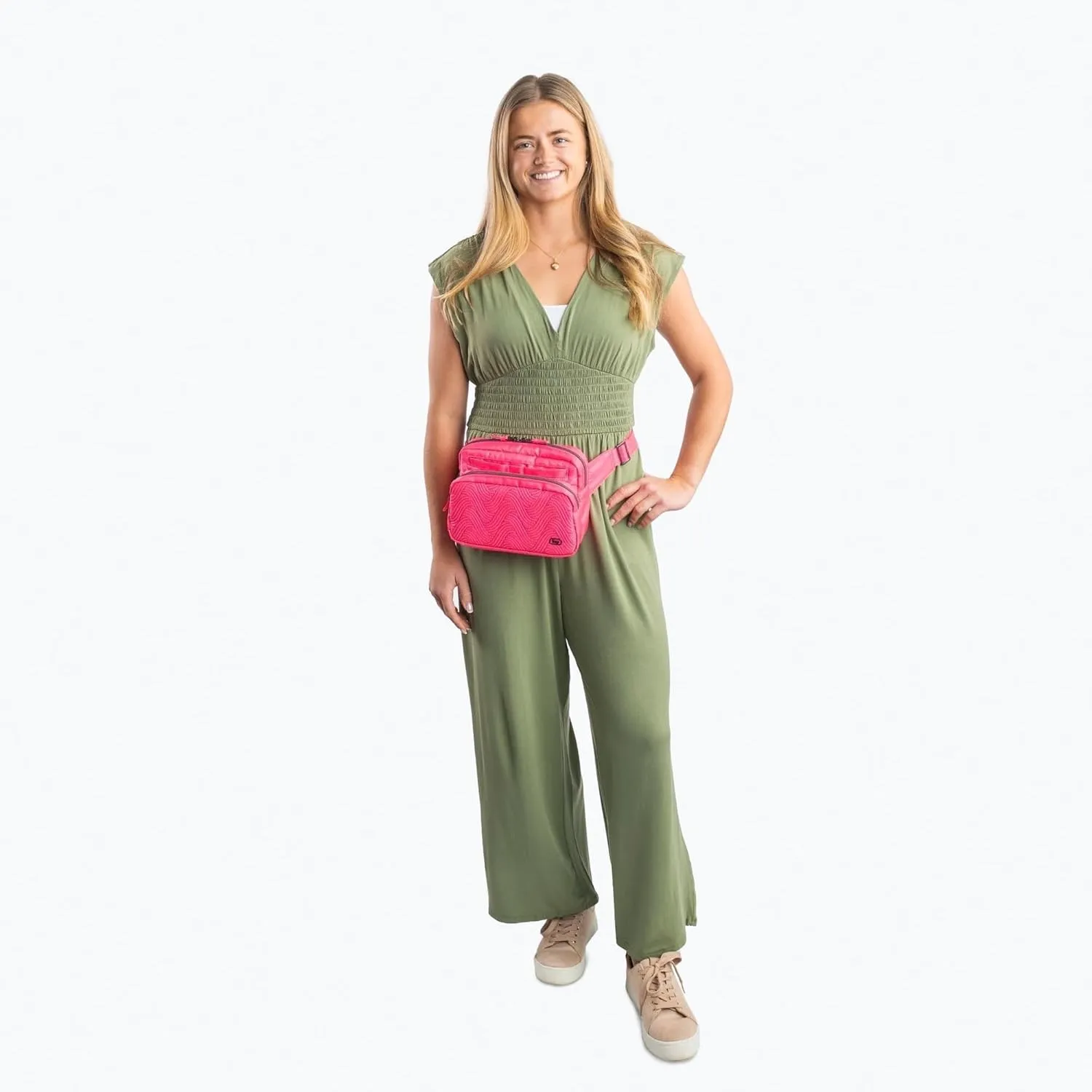 Double Back Belt Bag, BLACK