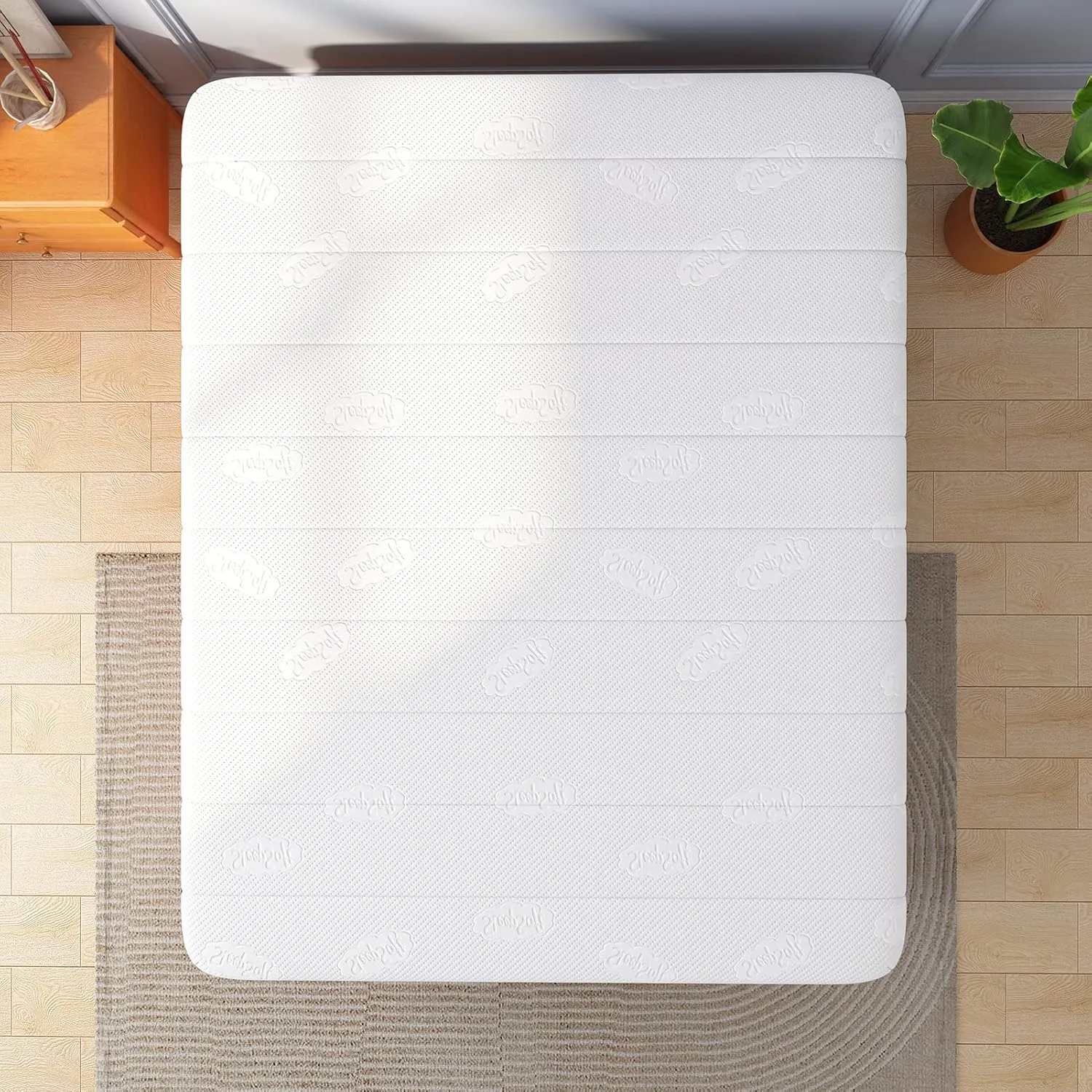 Double Mattress, 12 Inch Hybrid Memory Foam Full Size Mattress, Full Bed in a Box Pressure Relief & Firm
