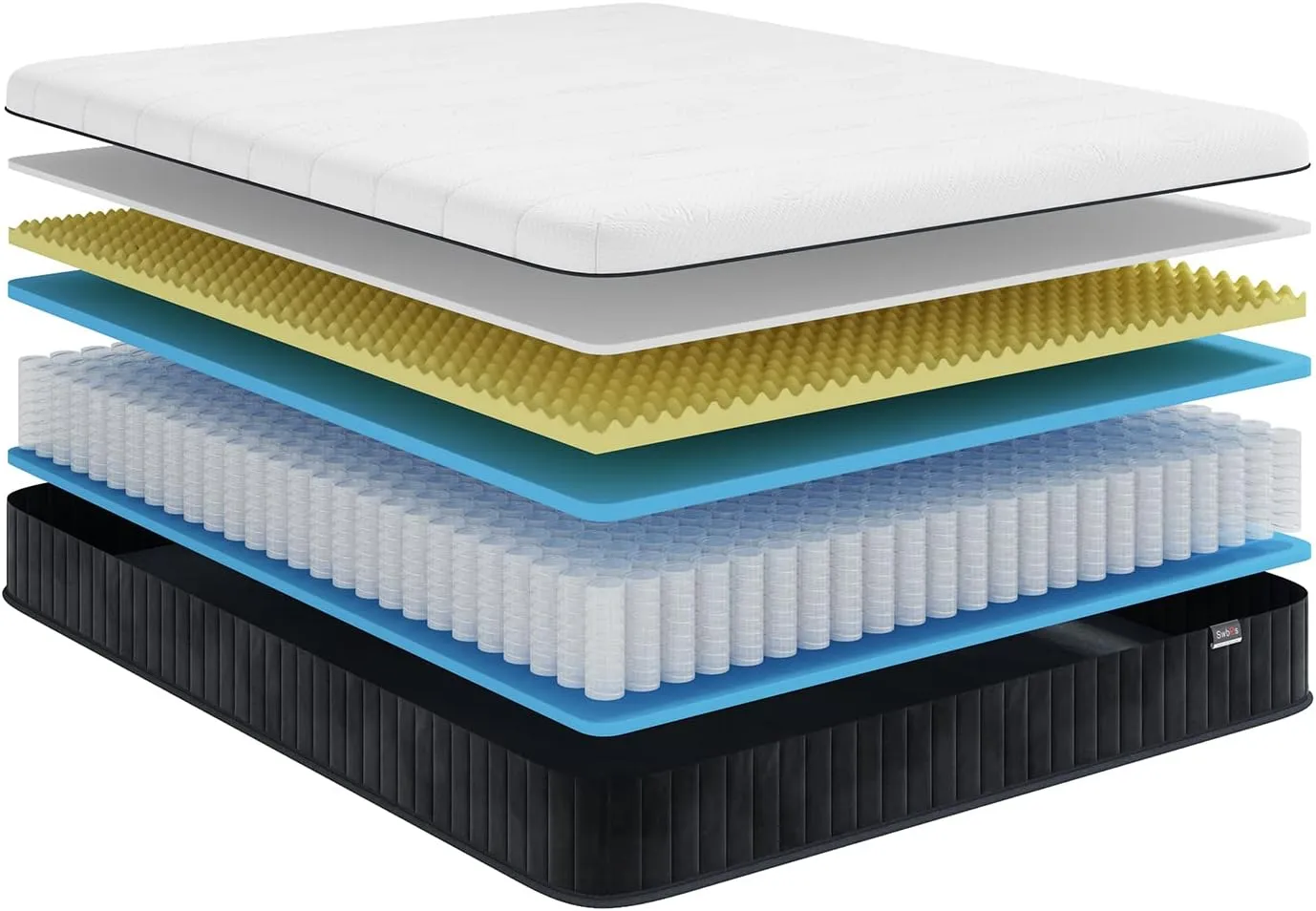 Double Mattress, 12 Inch Hybrid Memory Foam Full Size Mattress, Full Bed in a Box Pressure Relief & Firm