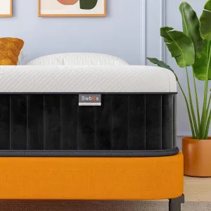Double Mattress, 12 Inch Hybrid Memory Foam Full Size Mattress, Full Bed in a Box Pressure Relief & Firm