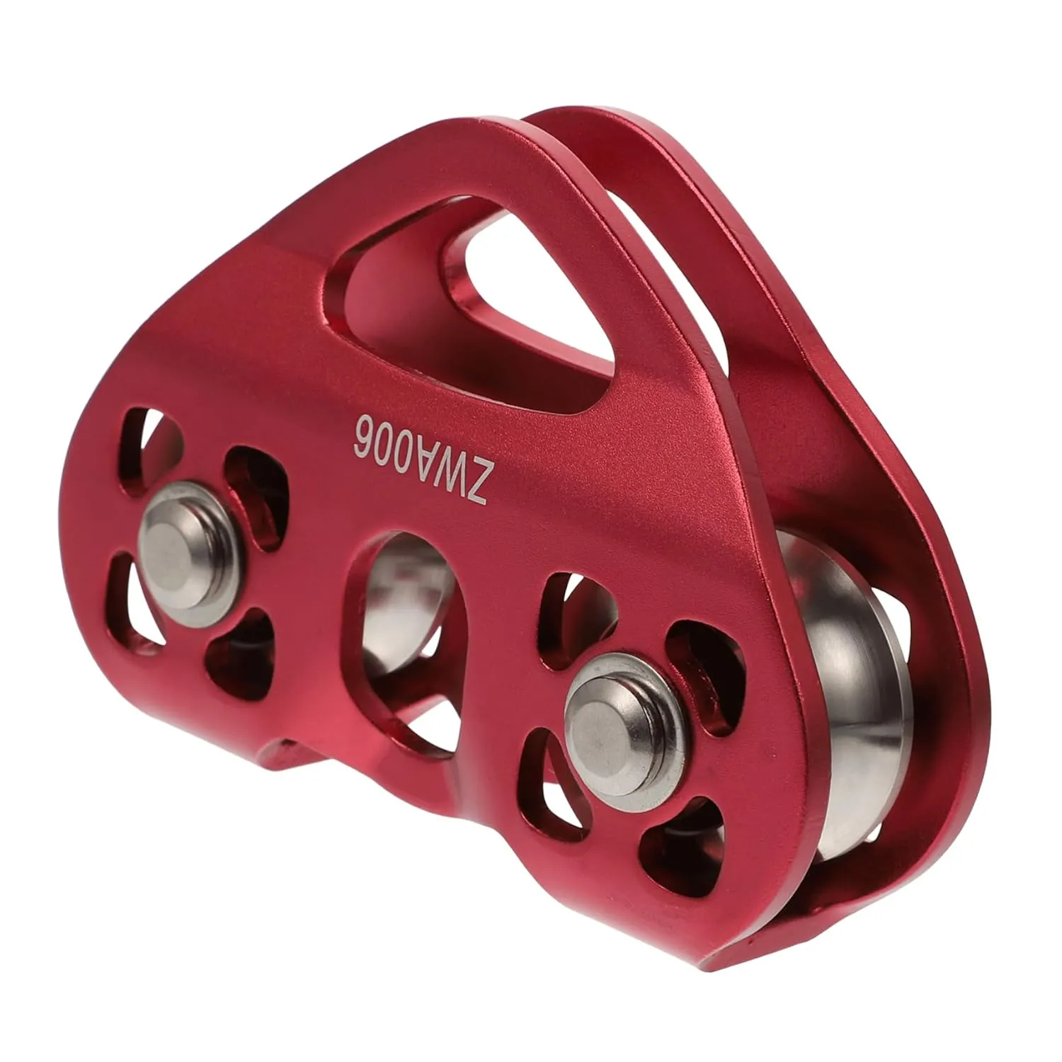 Double Pulley for Hoisting Outdoor Climbing Pulley System Double-axis Heart-Shaped Pulley