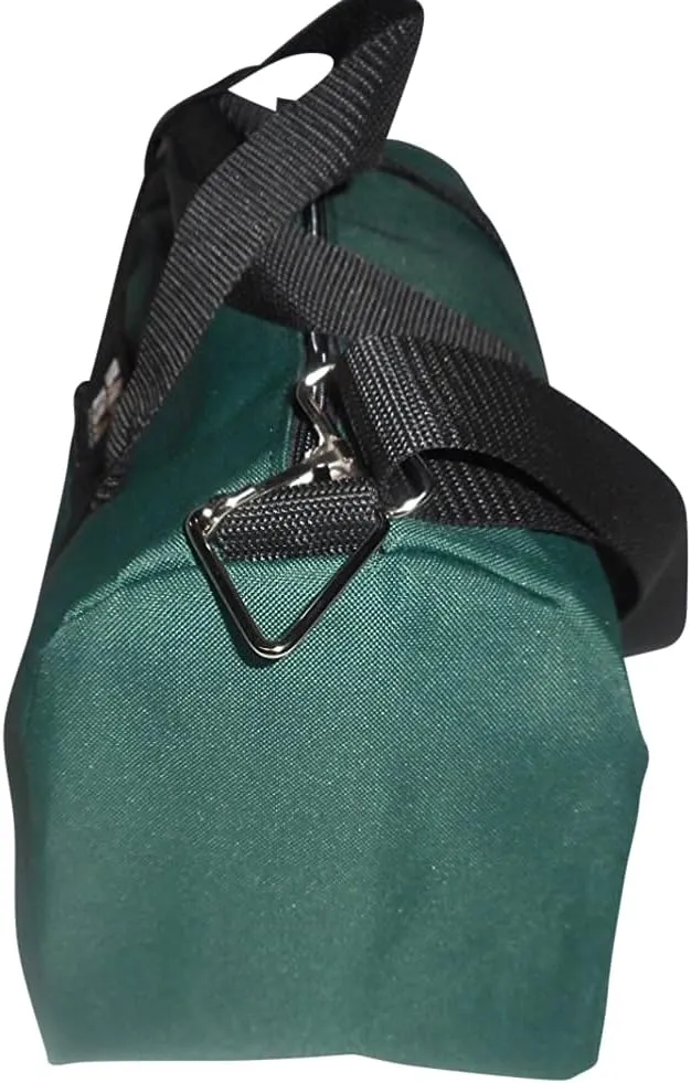 Duffle BAG/Gym Bag, Sport Bag with Front Zipper Pocket, Made In USA. (Forest Green)