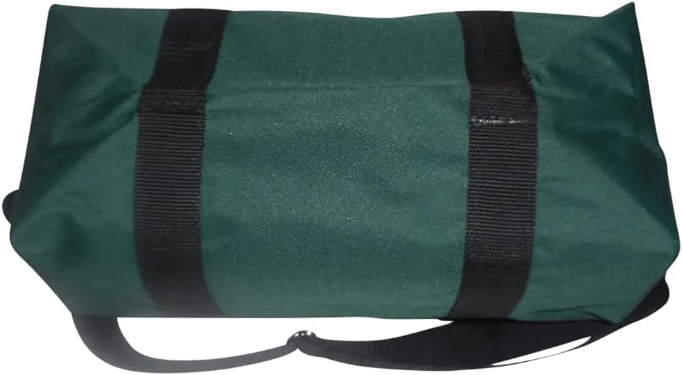 Duffle BAG/Gym Bag, Sport Bag with Front Zipper Pocket, Made In USA. (Forest Green)