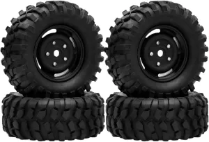 DYNWAVE 4X RC Crawler Tires Climbing Car Tires 1/10 Assembly DIY Modified Soft 1.9 inch RC Car Wheels for SCX10 W210 Parts Accs