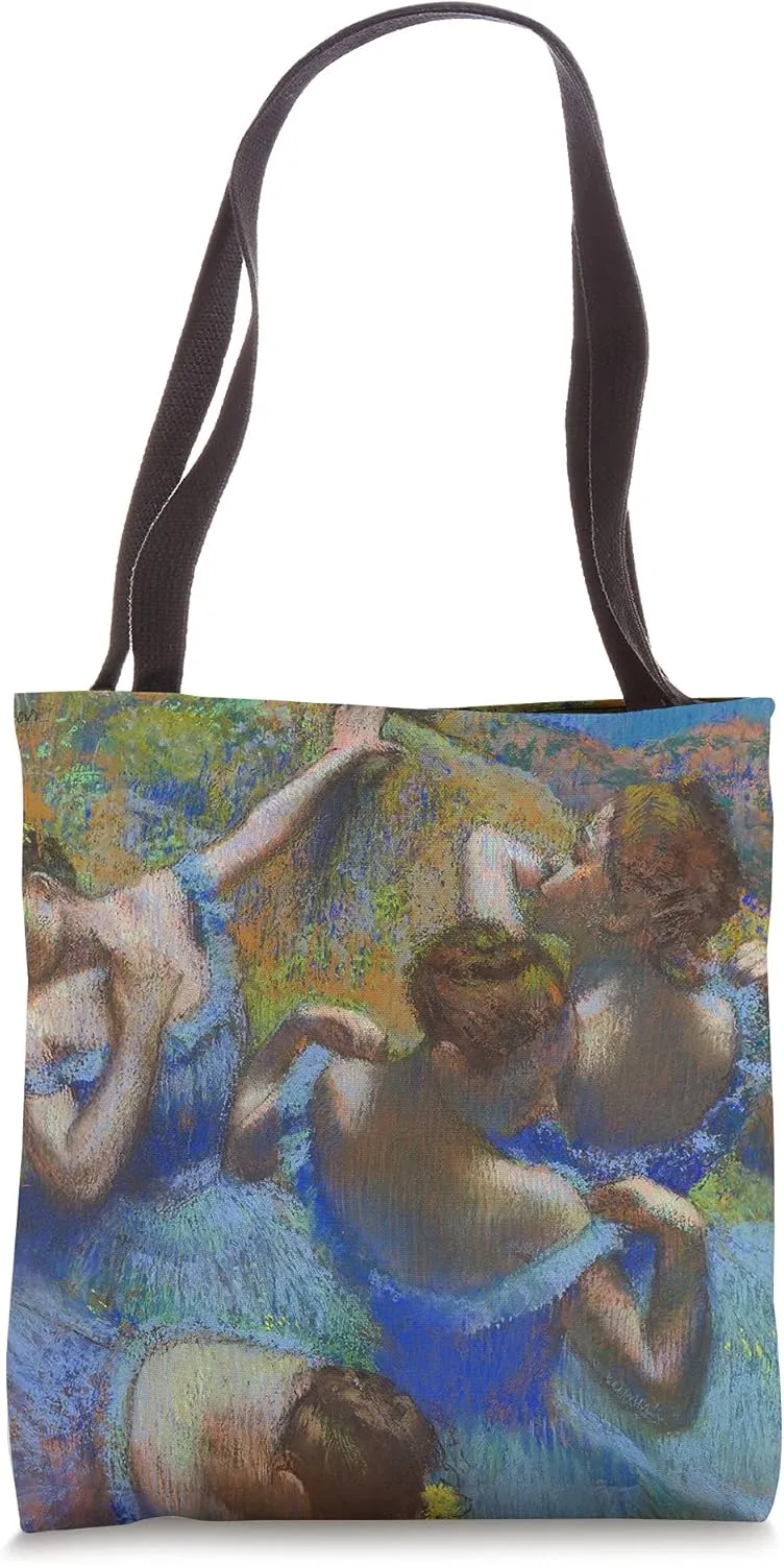 Edgar Degas Ballerina's in Blue | Ballet Impressionism Art Tote Bag