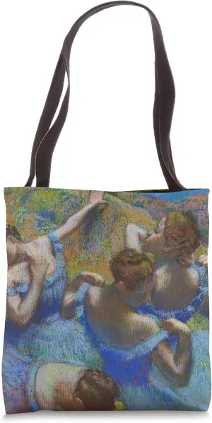 Edgar Degas Ballerina's in Blue | Ballet Impressionism Art Tote Bag