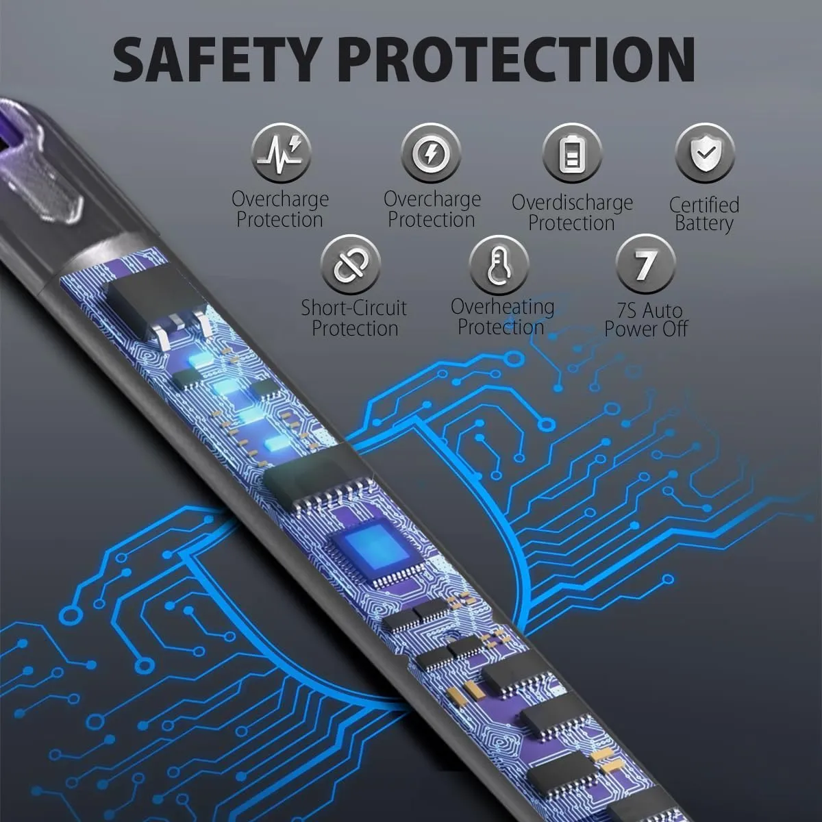 Electronic Lighter Arc Windproof Flameless USB Rechargeable Lighter with Safety Lock
