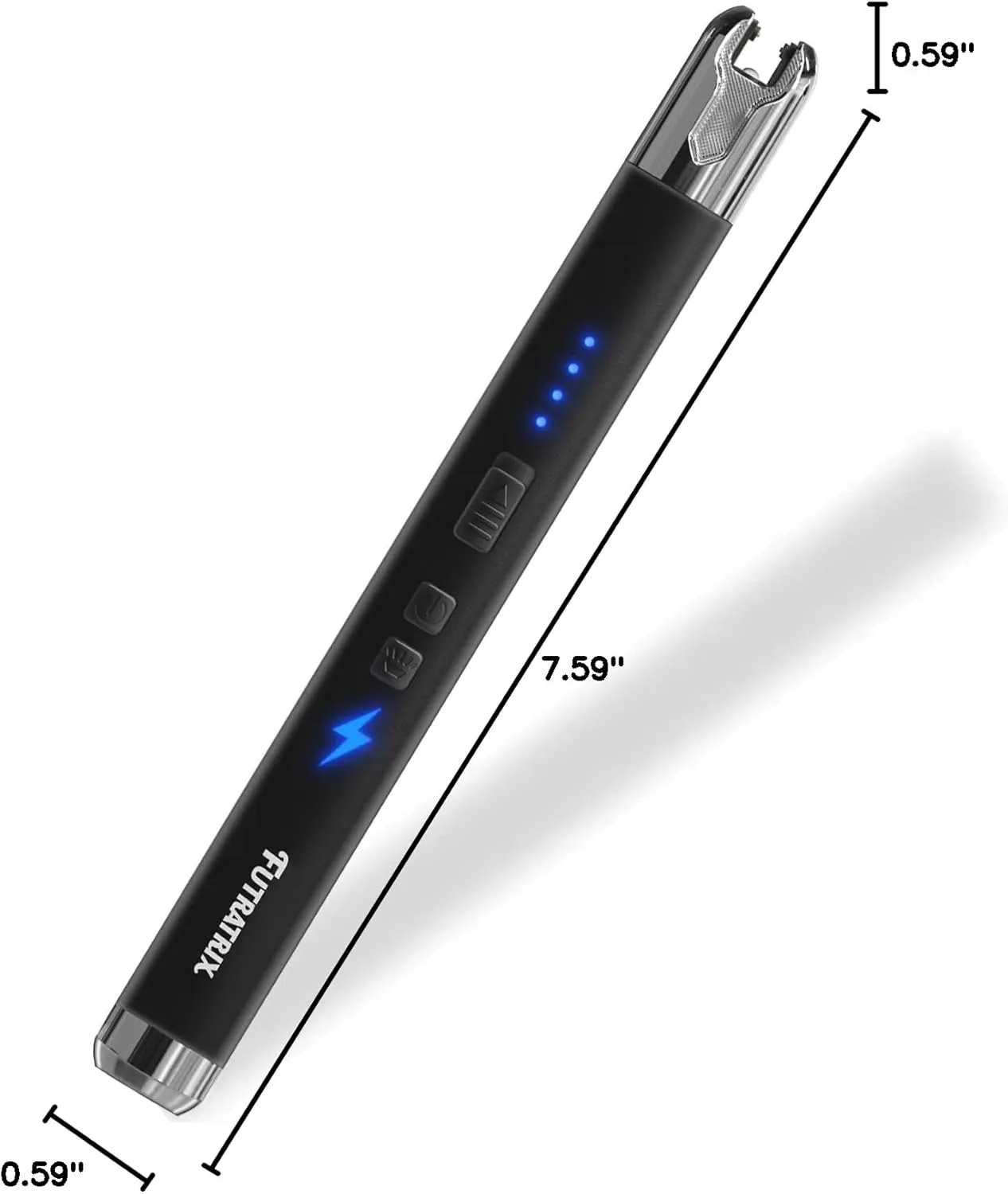 Electronic Lighter Arc Windproof Flameless USB Rechargeable Lighter with Safety Lock
